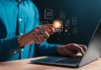 Illustration des AI-Driven Design Prozesses von Recherche über Konzeption bis Umsetzung