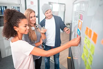 Mockup einer Web-App Oberfläche, gestaltet im Kurs Browser-App-Design Weiterbildung